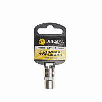 Головка торцевая 10мм 3/8"DR 6-гранная (держатель) ЭВРИКА 1/560